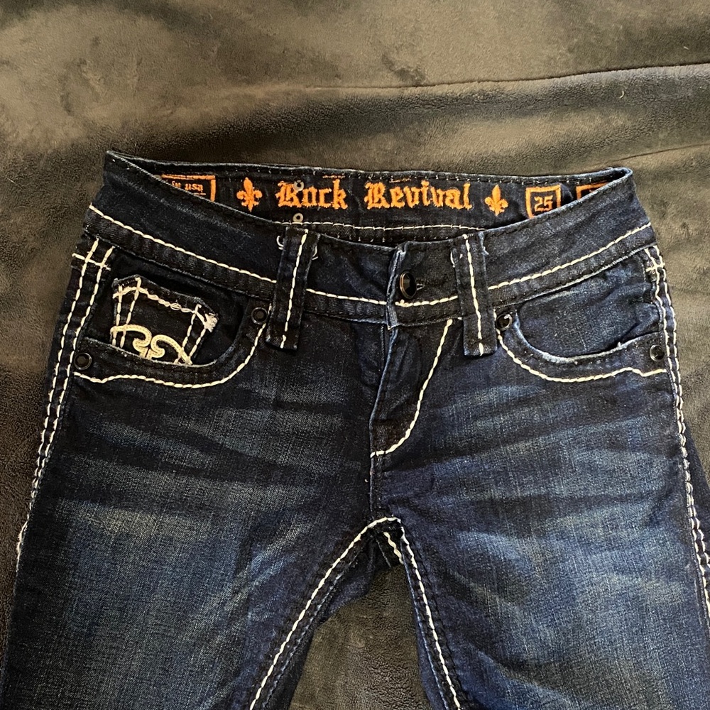Rock Revival Women's Dark Blue Boot Cut Jeans